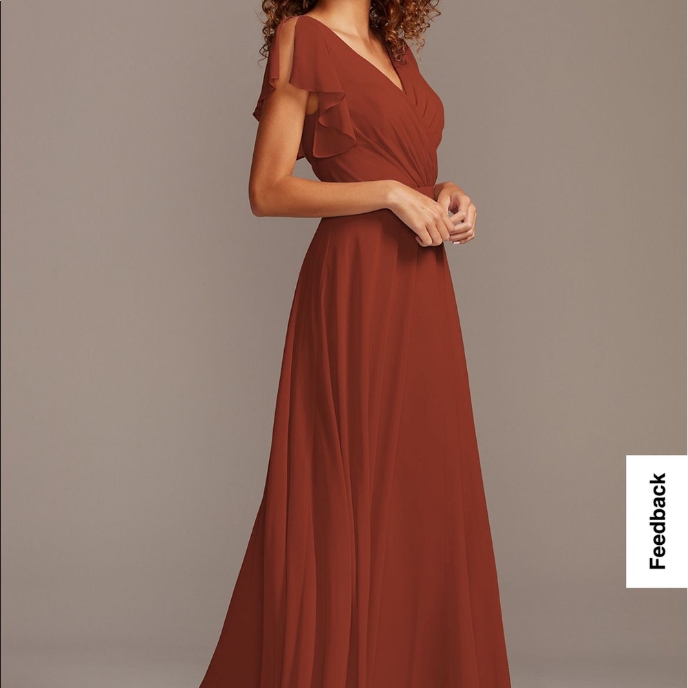Flutter Sleeve Bridesmaids Dress from David’s Bridal. Never Been worn.